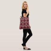 Roze Sinaasappel Abstract patroon Tote Bag (Op model)