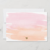 Roze Sinaasappel Aquarel Moederdag Brunch Kaart (Achterkant)