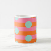 Roze Sinaasappel Blauwe Ringer Combo Mok (Center)