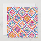 Roze Sinaasappel Blauwgroen Decoratieve Fan Save t (Achterkant)