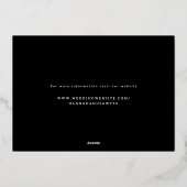 Roze Sinaasappel Bloemen Hand-Lettered repetitie D Folie Uitnodiging (Achterkant)