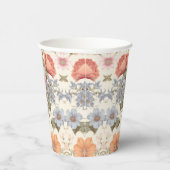 Roze Sinaasappel Bloemen Papier Cups Papieren Bekers (Rechts)