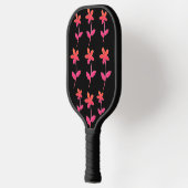 Roze Sinaasappel Bloemen Zwart 4Kate Pickleball Pa Pickleball Paddle (Links)