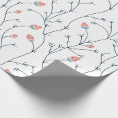  roze sinaasappel cadeaupapier (Hoek)