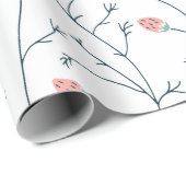  roze sinaasappel cadeaupapier (Rol Hoek)