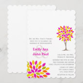 Roze Sinaasappel Citroengroen Rustieke Boom Bloem  Kaart (Voorkant / Achterkant)