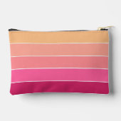 roze sinaasappel Custom Summer Color Block Stripes Etui (Achterkant)