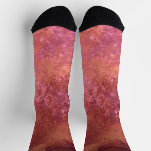 Roze sinaasappel Dark Storm Clouds Sokken (Top)