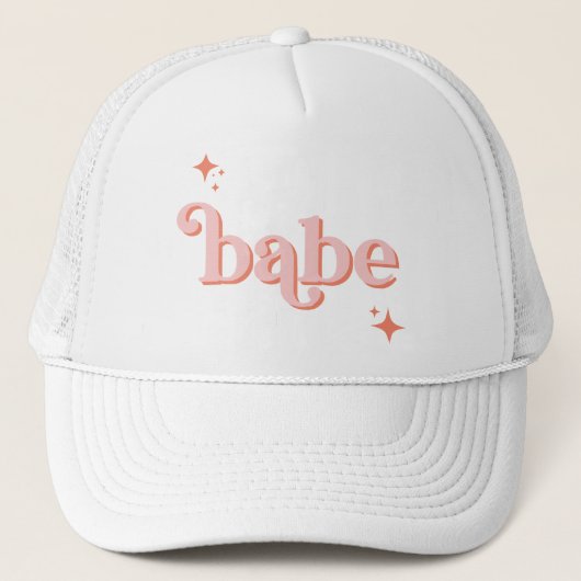 ROZE SINAASAPPEL Disco Babe Bridal Party hen DO Sh Trucker Pet (Voorkant)