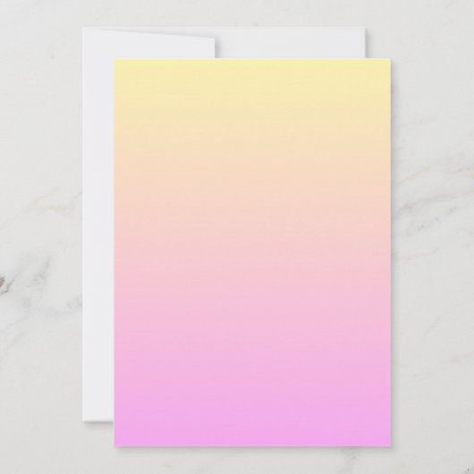 Roze Sinaasappel dit of dat brunch party spel Kaart (Achterkant)