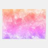 Roze Sinaasappel en Paarse Inpakpapier Vel (Voorkant 2)