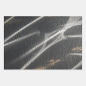 Roze sinaasappel gedurfde moderne lijnen streaks inpakpapier vel (Voorkant 2)