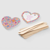 Roze Sinaasappel Geel Blauwgroen Decoratief Trouwp Handwaaier (Niet-gemonteerd)