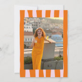 Roze Sinaasappel getekend 30e grillige foto verjaa Kaart (Achterkant)