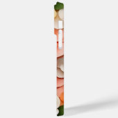 ROZE SINAASAPPEL GROEN WIT 3-D LOOK BEGONIA FLOWER Case-Mate iPhone CASE (Achterkant / Links)