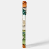 ROZE SINAASAPPEL GROEN WIT 3-D LOOK BEGONIA FLOWER Case-Mate iPhone CASE (Achterkant / Rechts)