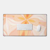 Roze Sinaasappel Hedendaags Modern Kleurrijk Abstr Bureaumat (Keyboard & Muis)