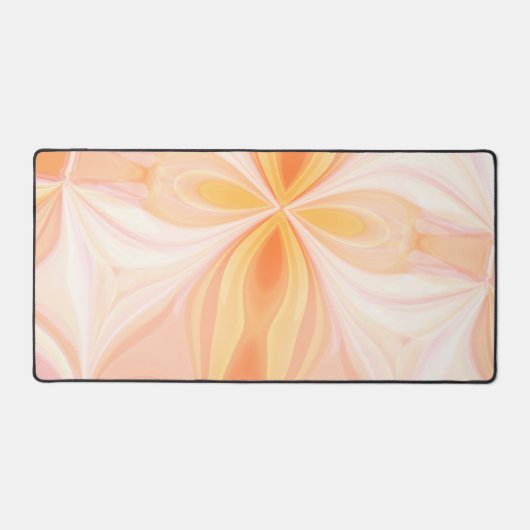 Roze Sinaasappel Hedendaags Modern Kleurrijk Abstr Bureaumat (Voorkant)