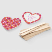 Roze & Sinaasappel Helder Kleurrijk Trouwprogramma Handwaaier (Niet-gemonteerd)