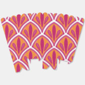 Roze & Sinaasappel Heldere Kleurrijke Fan Wedding Bedankdoosjes (Ongevouwen)