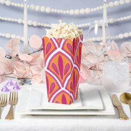 Roze & Sinaasappel Heldere Kleurrijke Fan Wedding Bedankdoosjes