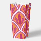 Roze & Sinaasappel Heldere Kleurrijke Fan Wedding Bedankdoosjes (Voorkant)