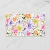 Roze & Sinaasappel Hoeveel kussen Vrijgezellenfees Informatiekaartje (Achterkant)