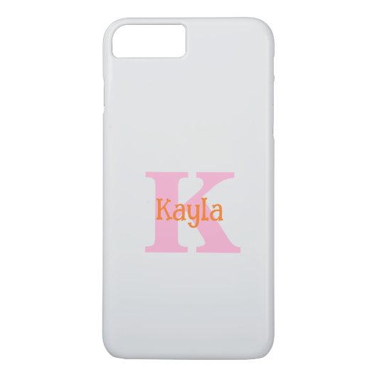 Roze Sinaasappel Lichtgrijs Grijs Custom Kleur Coo Case-Mate iPhone Case (Achterkant)
