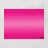 Roze, Sinaasappel, Limoen Bloemen Tafelnummer Post (Achterkant)