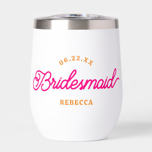 Roze Sinaasappel Modern Custom Minimalistisch Brui