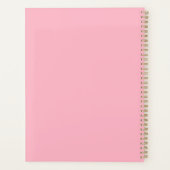 Roze Sinaasappel Modern Monogram Wekelijks Planner (Achterkant)