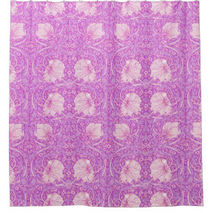Roze sinaasappel, pimpernel, William Morris, patro Douchegordijn