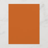 Roze Sinaasappel Retro 70s Trouwplaats Kaart DIY (Achterkant)