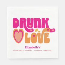 Roze Sinaasappel Retro Drink in Liefde Bachelorett