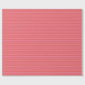 Roze Sinaasappel Strepen Line Patroon Kerstvakanti Cadeaupapier (Vlak)