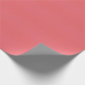 Roze Sinaasappel Strepen Line Patroon Kerstvakanti Cadeaupapier (Hoek)