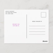 Roze Sinaasappel Swirls Abstract Design Verjaardag Briefkaart (Achterkant)