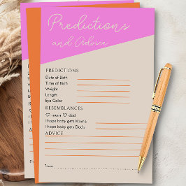 Roze Sinaasappel Tricolor Baby Voorspellingen & Ad