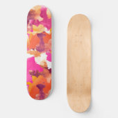 Roze sinaasappel van Camouflage Persoonlijk Skateboard (Voorkant)