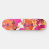 Roze sinaasappel van Camouflage Persoonlijk Skateboard (Horizontaal)