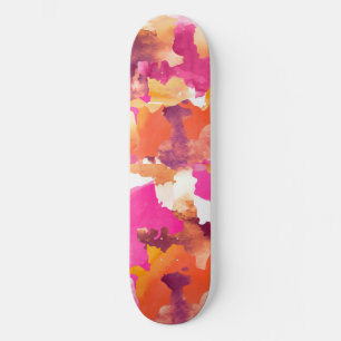 Roze sinaasappel van Camouflage Persoonlijk Skateboard
