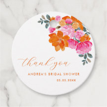 Roze Sinaasappel Vibrant Bloemen Vrijgezellenfeest