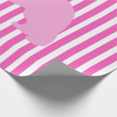 Roze single Newfoundland-hond cadeauverpakking Cadeaupapier (Hoek)