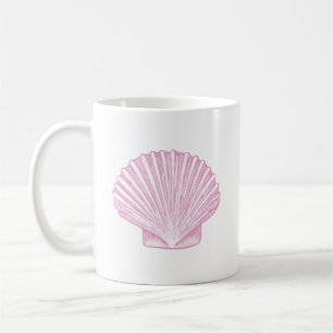 Roze Sint-Jacobsschelp Kust Koffiemok