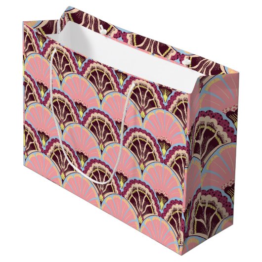 Roze Sint-jakobsschelp Cadeautas (Voorkant Gekanteld)
