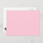 Roze sjabloon om aan te passen met afbeeldingen en briefkaart (Voorkant / Achterkant)