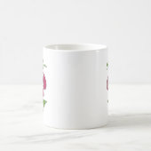 Roze sjabloon roos Ik hou van jou Koffiemok (Center)