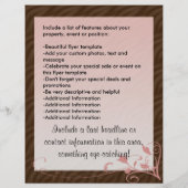 Roze Sjabloon van de flacon, cosmetische partij El Flyer (Achterkant)