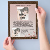 Roze Sjabloon van de flacon, cosmetische partij El Flyer (Hand)