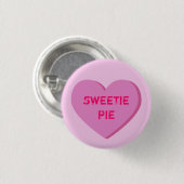 Roze Sjabloon voor Gesprekshartjes Ronde Button 3,2 Cm (Voorkant /achterkant)